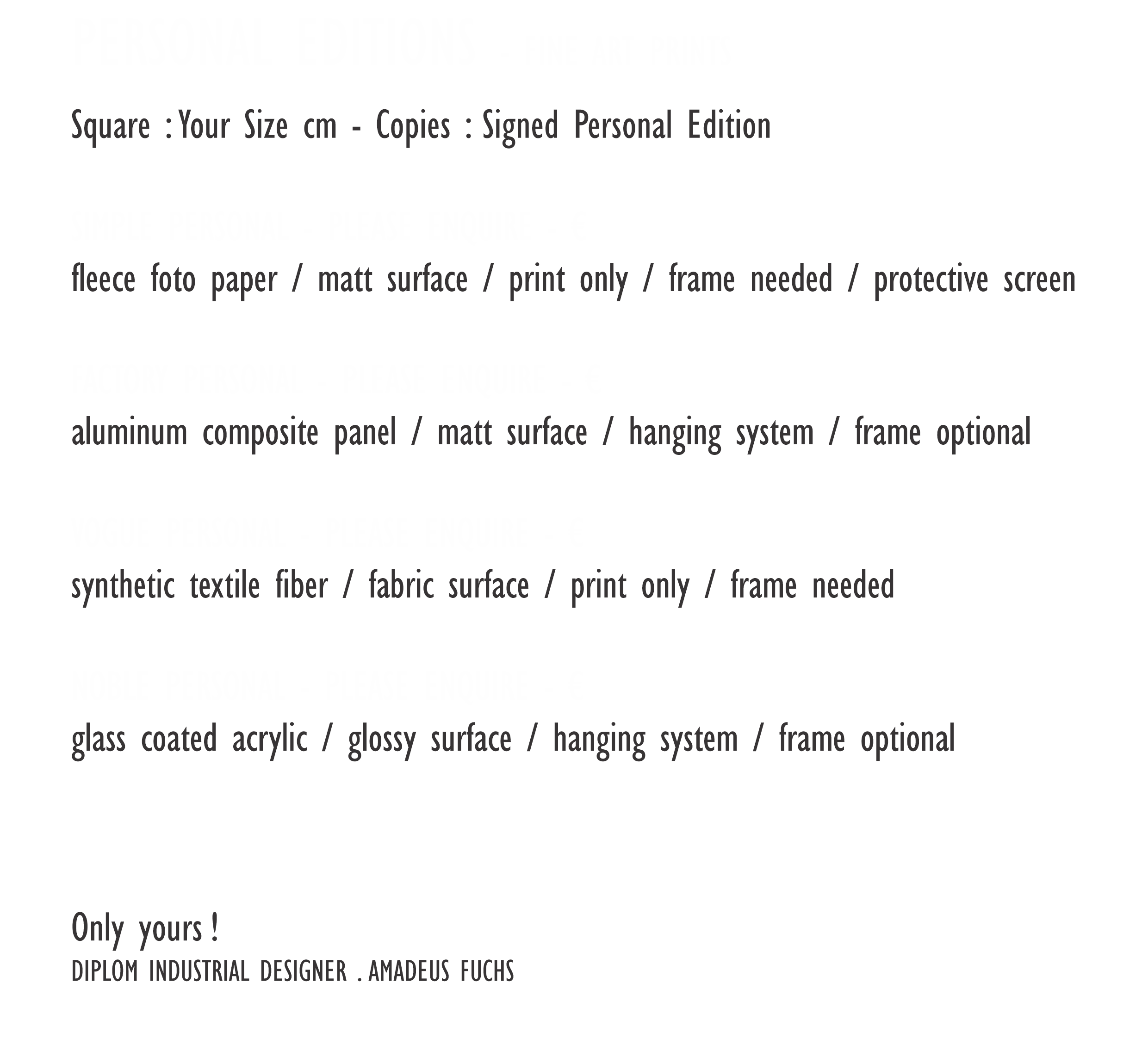 preise personal englisch
